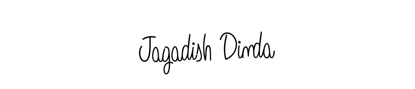 The best way (Angelique-Rose-font-FFP) to make a short signature is to pick only two or three words in your name. The name Jagadish Dinda include a total of six letters. For converting this name. Jagadish Dinda signature style 5 images and pictures png