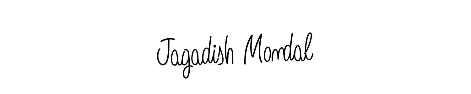 The best way (Angelique-Rose-font-FFP) to make a short signature is to pick only two or three words in your name. The name Jagadish Mondal include a total of six letters. For converting this name. Jagadish Mondal signature style 5 images and pictures png