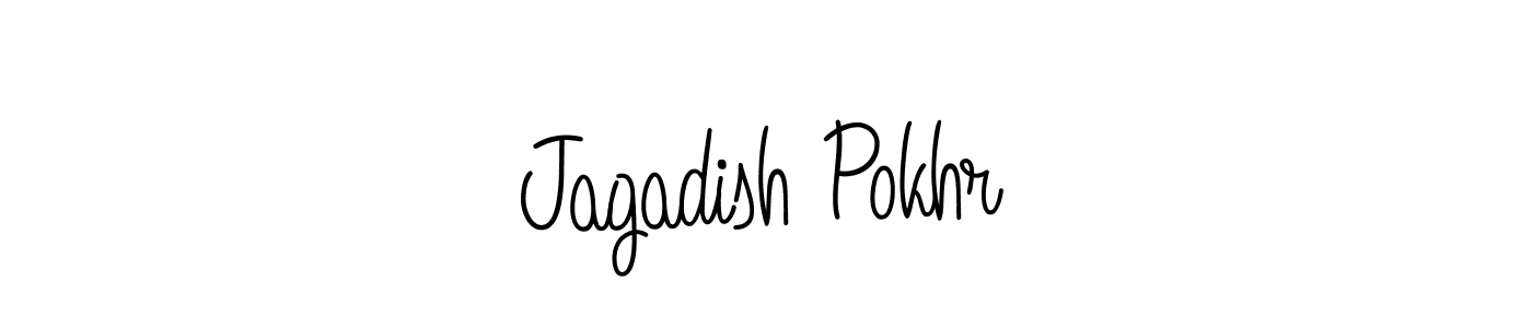 Make a beautiful signature design for name Jagadish Pokhr. With this signature (Angelique-Rose-font-FFP) style, you can create a handwritten signature for free. Jagadish Pokhr signature style 5 images and pictures png