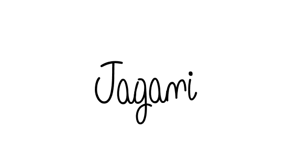 Use a signature maker to create a handwritten signature online. With this signature software, you can design (Angelique-Rose-font-FFP) your own signature for name Jagani. Jagani signature style 5 images and pictures png