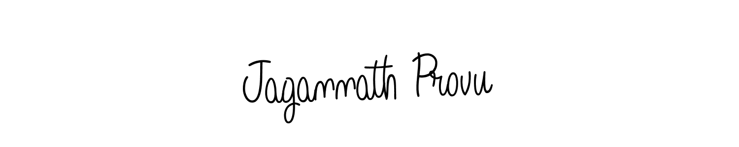 You should practise on your own different ways (Angelique-Rose-font-FFP) to write your name (Jagannath Provu) in signature. don't let someone else do it for you. Jagannath Provu signature style 5 images and pictures png