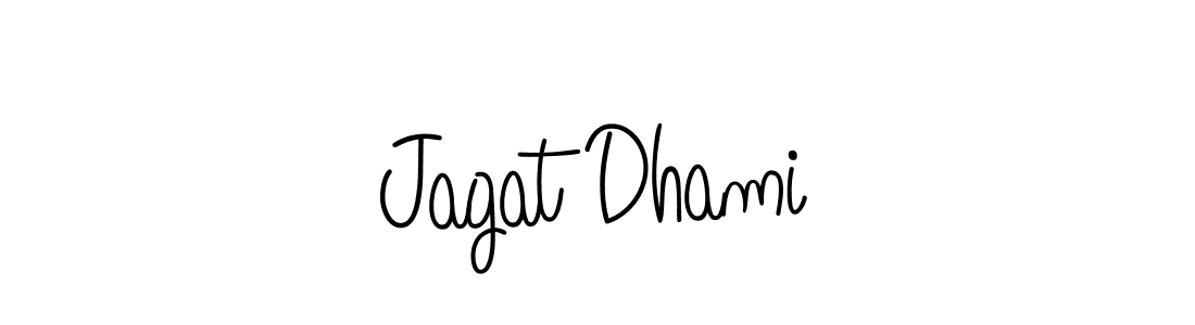 How to Draw Jagat Dhami signature style? Angelique-Rose-font-FFP is a latest design signature styles for name Jagat Dhami. Jagat Dhami signature style 5 images and pictures png