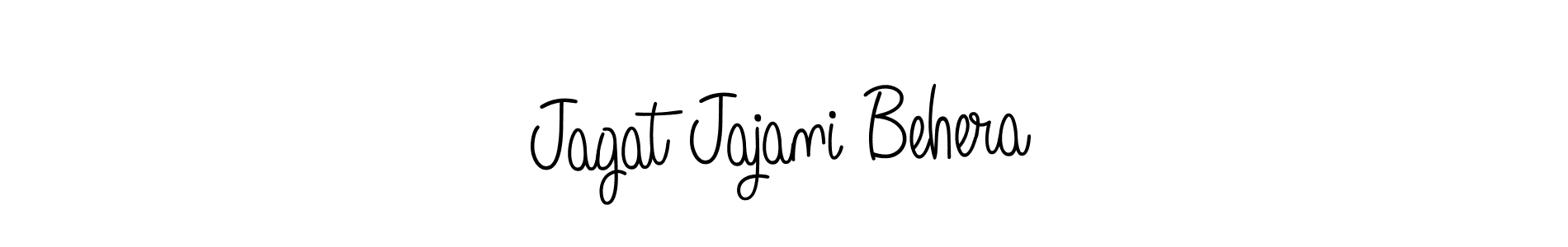 You should practise on your own different ways (Angelique-Rose-font-FFP) to write your name (Jagat Jajani Behera) in signature. don't let someone else do it for you. Jagat Jajani Behera signature style 5 images and pictures png