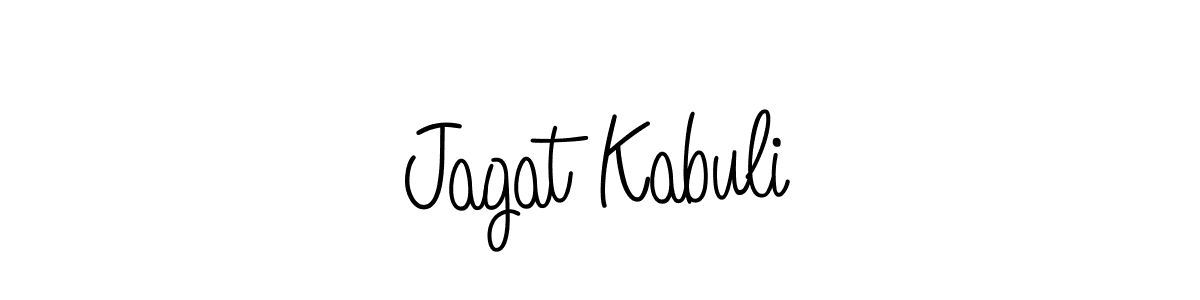 How to make Jagat Kabuli signature? Angelique-Rose-font-FFP is a professional autograph style. Create handwritten signature for Jagat Kabuli name. Jagat Kabuli signature style 5 images and pictures png