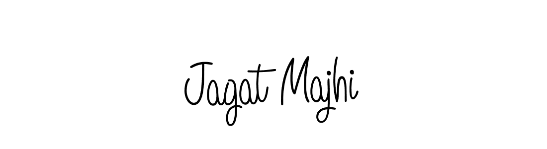 Make a beautiful signature design for name Jagat Majhi. With this signature (Angelique-Rose-font-FFP) style, you can create a handwritten signature for free. Jagat Majhi signature style 5 images and pictures png