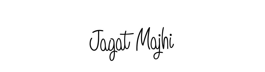 How to make Jagat Majhi name signature. Use Angelique-Rose-font-FFP style for creating short signs online. This is the latest handwritten sign. Jagat Majhi signature style 5 images and pictures png