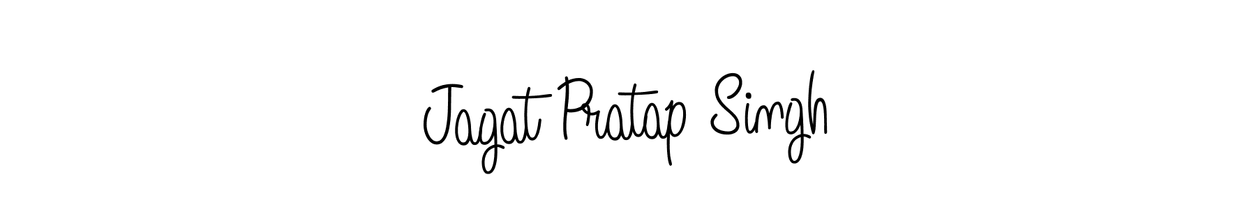 How to make Jagat Pratap Singh name signature. Use Angelique-Rose-font-FFP style for creating short signs online. This is the latest handwritten sign. Jagat Pratap Singh signature style 5 images and pictures png