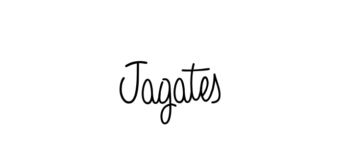 Use a signature maker to create a handwritten signature online. With this signature software, you can design (Angelique-Rose-font-FFP) your own signature for name Jagates. Jagates signature style 5 images and pictures png