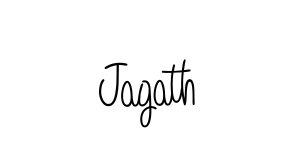 Design your own signature with our free online signature maker. With this signature software, you can create a handwritten (Angelique-Rose-font-FFP) signature for name Jagath. Jagath signature style 5 images and pictures png