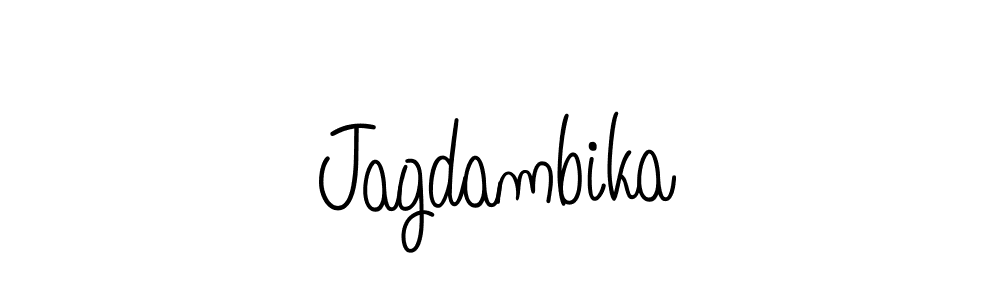 Use a signature maker to create a handwritten signature online. With this signature software, you can design (Angelique-Rose-font-FFP) your own signature for name Jagdambika. Jagdambika signature style 5 images and pictures png