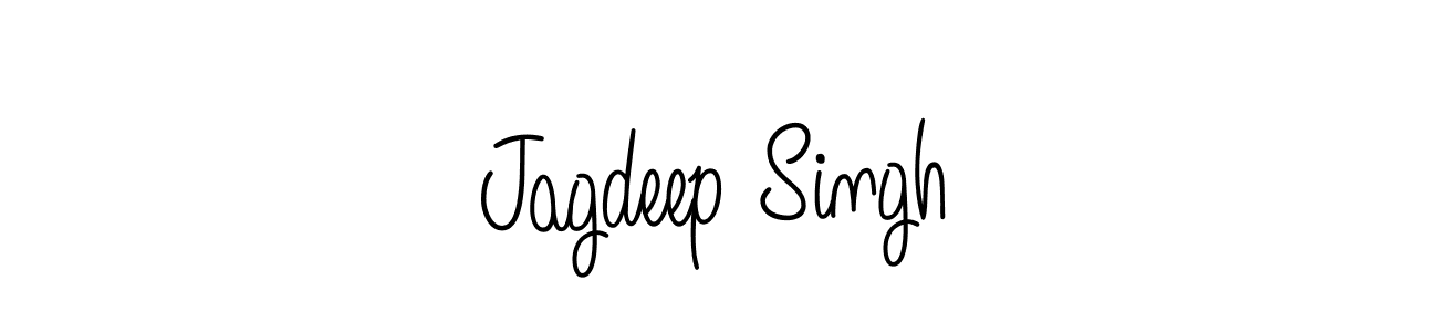 The best way (Angelique-Rose-font-FFP) to make a short signature is to pick only two or three words in your name. The name Jagdeep Singh include a total of six letters. For converting this name. Jagdeep Singh signature style 5 images and pictures png