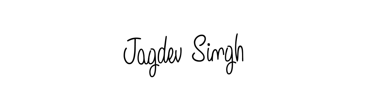 The best way (Angelique-Rose-font-FFP) to make a short signature is to pick only two or three words in your name. The name Jagdev Singh include a total of six letters. For converting this name. Jagdev Singh signature style 5 images and pictures png