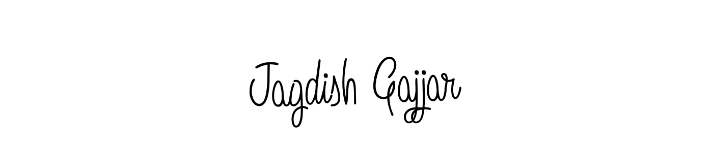 How to make Jagdish Gajjar name signature. Use Angelique-Rose-font-FFP style for creating short signs online. This is the latest handwritten sign. Jagdish Gajjar signature style 5 images and pictures png