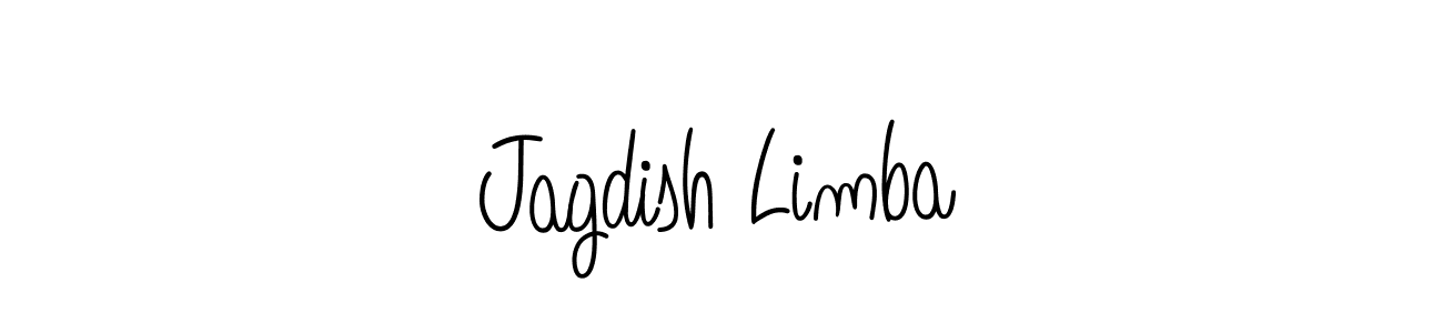 You should practise on your own different ways (Angelique-Rose-font-FFP) to write your name (Jagdish Limba) in signature. don't let someone else do it for you. Jagdish Limba signature style 5 images and pictures png