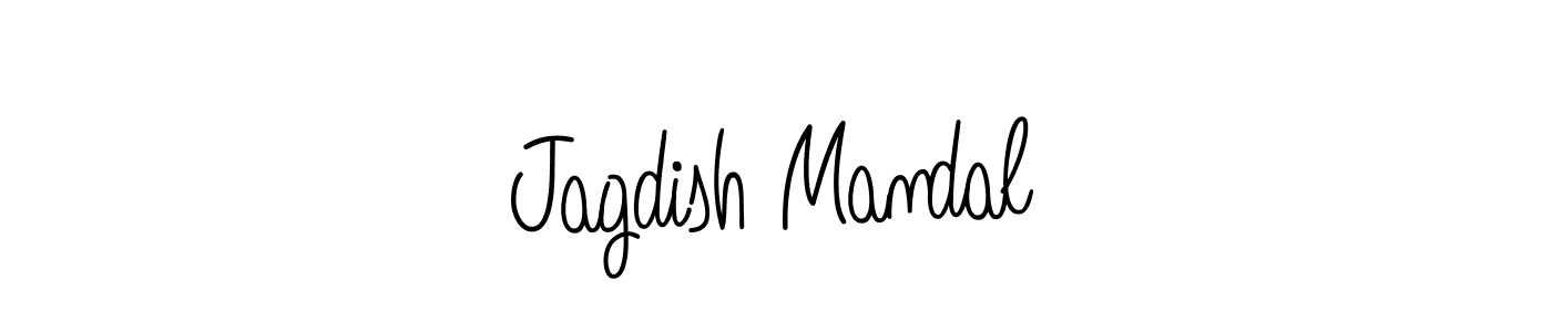 Make a beautiful signature design for name Jagdish Mandal. With this signature (Angelique-Rose-font-FFP) style, you can create a handwritten signature for free. Jagdish Mandal signature style 5 images and pictures png