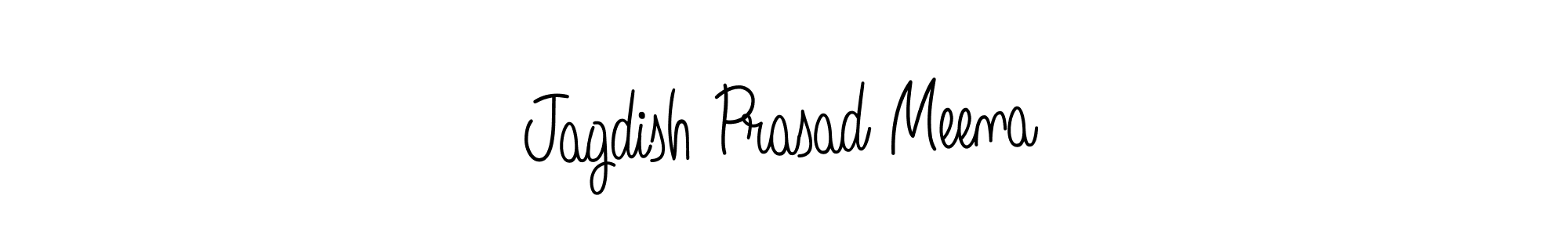 Create a beautiful signature design for name Jagdish Prasad Meena. With this signature (Angelique-Rose-font-FFP) fonts, you can make a handwritten signature for free. Jagdish Prasad Meena signature style 5 images and pictures png