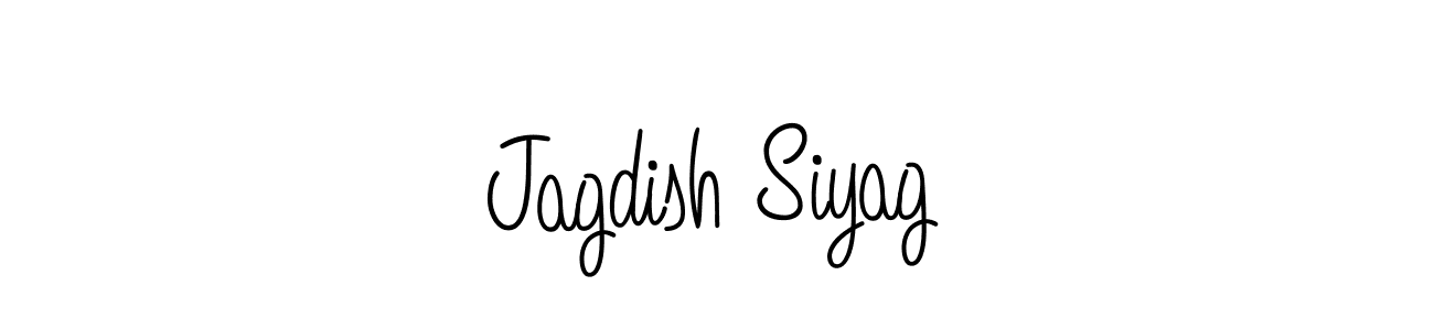 You should practise on your own different ways (Angelique-Rose-font-FFP) to write your name (Jagdish Siyag) in signature. don't let someone else do it for you. Jagdish Siyag signature style 5 images and pictures png