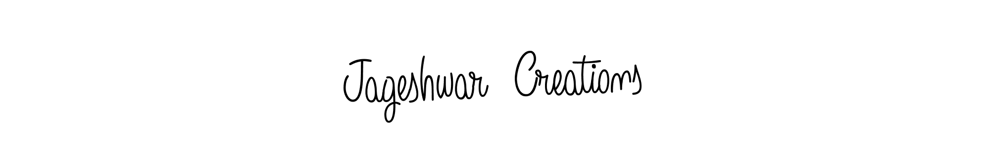 Jageshwar  Creations stylish signature style. Best Handwritten Sign (Angelique-Rose-font-FFP) for my name. Handwritten Signature Collection Ideas for my name Jageshwar  Creations. Jageshwar  Creations signature style 5 images and pictures png