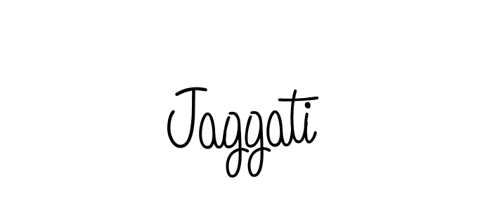 Jaggati stylish signature style. Best Handwritten Sign (Angelique-Rose-font-FFP) for my name. Handwritten Signature Collection Ideas for my name Jaggati. Jaggati signature style 5 images and pictures png