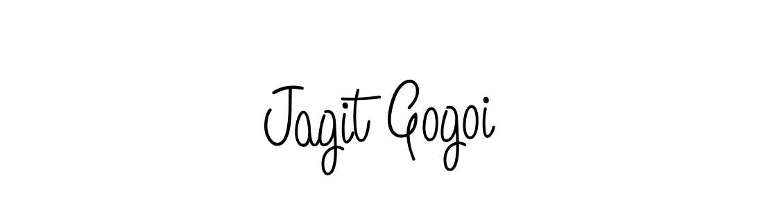 How to make Jagit Gogoi name signature. Use Angelique-Rose-font-FFP style for creating short signs online. This is the latest handwritten sign. Jagit Gogoi signature style 5 images and pictures png
