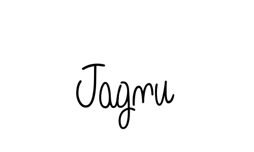 Use a signature maker to create a handwritten signature online. With this signature software, you can design (Angelique-Rose-font-FFP) your own signature for name Jagnu. Jagnu signature style 5 images and pictures png