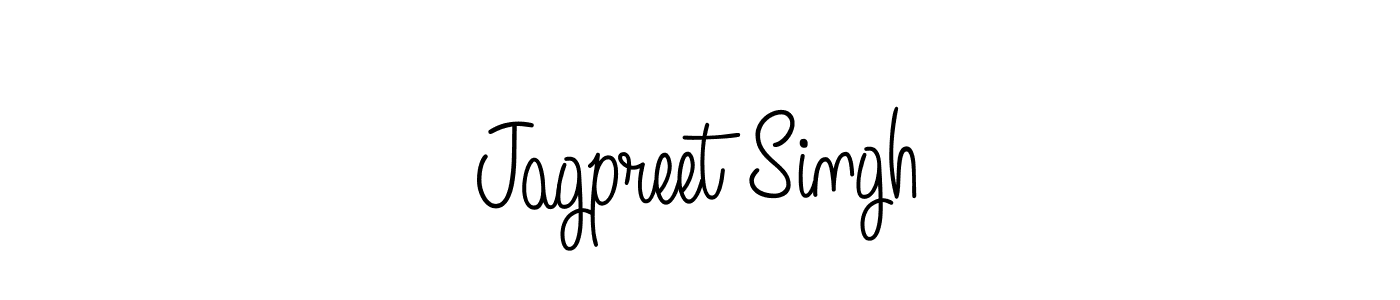 Create a beautiful signature design for name Jagpreet Singh. With this signature (Angelique-Rose-font-FFP) fonts, you can make a handwritten signature for free. Jagpreet Singh signature style 5 images and pictures png