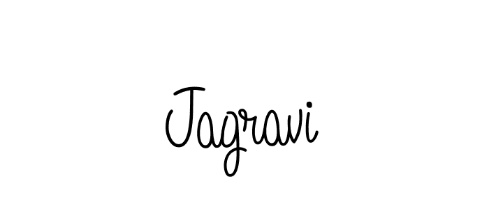 How to Draw Jagravi signature style? Angelique-Rose-font-FFP is a latest design signature styles for name Jagravi. Jagravi signature style 5 images and pictures png