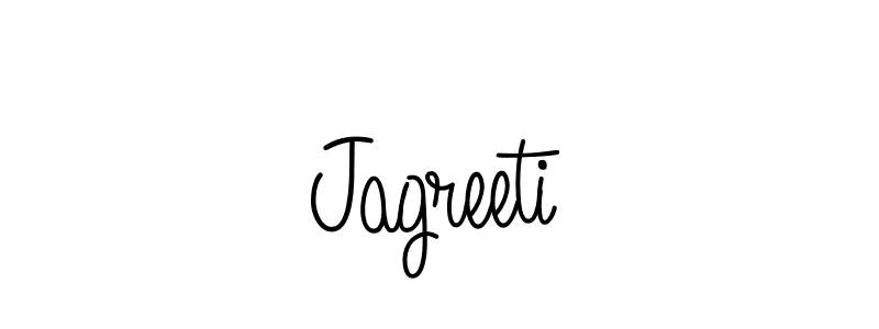 Use a signature maker to create a handwritten signature online. With this signature software, you can design (Angelique-Rose-font-FFP) your own signature for name Jagreeti. Jagreeti signature style 5 images and pictures png