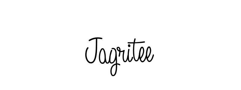 You should practise on your own different ways (Angelique-Rose-font-FFP) to write your name (Jagritee) in signature. don't let someone else do it for you. Jagritee signature style 5 images and pictures png