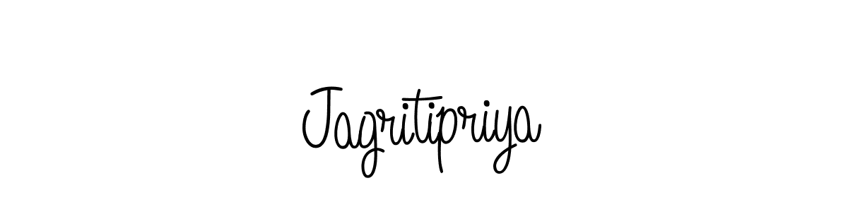 Design your own signature with our free online signature maker. With this signature software, you can create a handwritten (Angelique-Rose-font-FFP) signature for name Jagritipriya. Jagritipriya signature style 5 images and pictures png