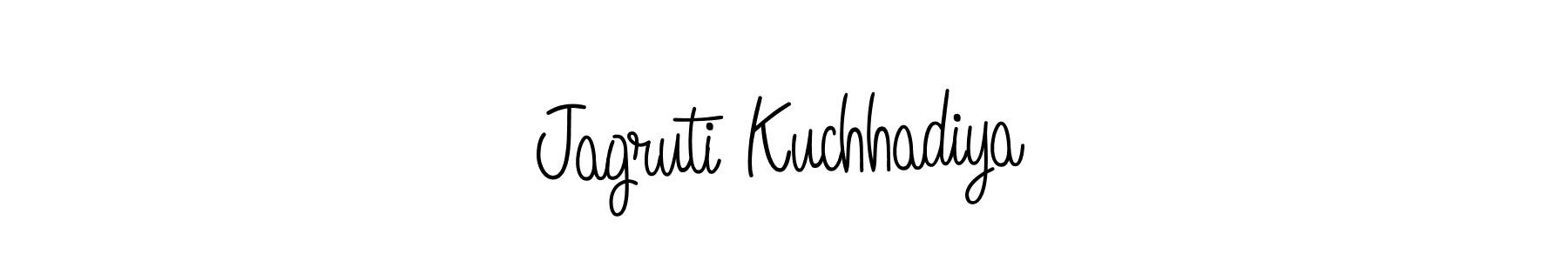 How to Draw Jagruti Kuchhadiya signature style? Angelique-Rose-font-FFP is a latest design signature styles for name Jagruti Kuchhadiya. Jagruti Kuchhadiya signature style 5 images and pictures png