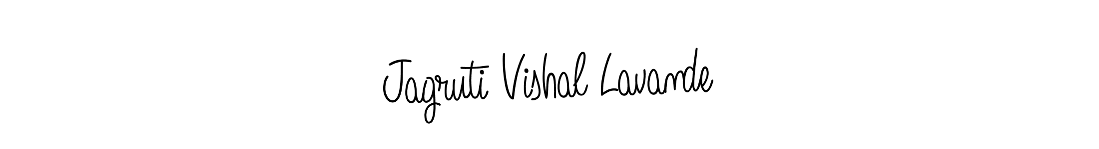 Jagruti Vishal Lavande stylish signature style. Best Handwritten Sign (Angelique-Rose-font-FFP) for my name. Handwritten Signature Collection Ideas for my name Jagruti Vishal Lavande. Jagruti Vishal Lavande signature style 5 images and pictures png