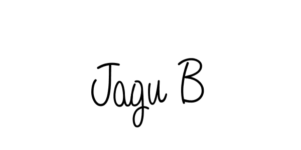 Design your own signature with our free online signature maker. With this signature software, you can create a handwritten (Angelique-Rose-font-FFP) signature for name Jagu B. Jagu B signature style 5 images and pictures png