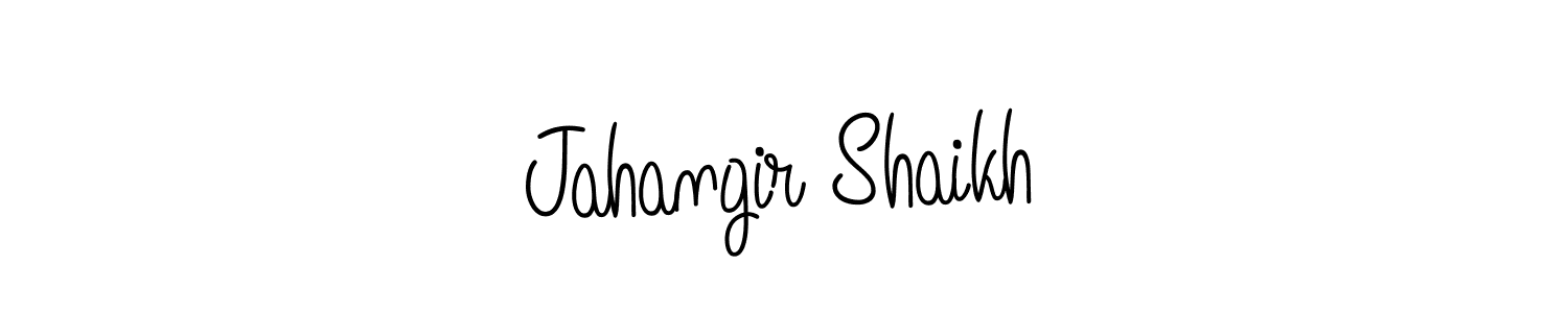 Jahangir Shaikh stylish signature style. Best Handwritten Sign (Angelique-Rose-font-FFP) for my name. Handwritten Signature Collection Ideas for my name Jahangir Shaikh. Jahangir Shaikh signature style 5 images and pictures png