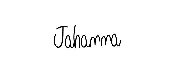 How to make Jahanna name signature. Use Angelique-Rose-font-FFP style for creating short signs online. This is the latest handwritten sign. Jahanna signature style 5 images and pictures png