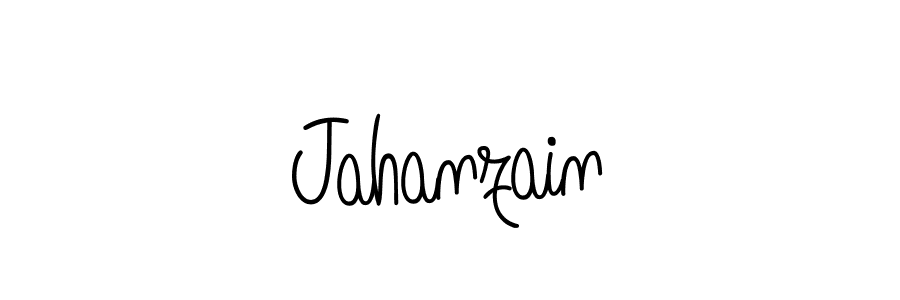 Make a beautiful signature design for name Jahanzain. With this signature (Angelique-Rose-font-FFP) style, you can create a handwritten signature for free. Jahanzain signature style 5 images and pictures png