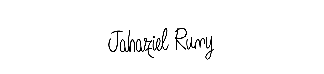 Also we have Jahaziel Runy name is the best signature style. Create professional handwritten signature collection using Angelique-Rose-font-FFP autograph style. Jahaziel Runy signature style 5 images and pictures png