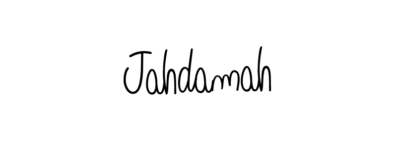 Design your own signature with our free online signature maker. With this signature software, you can create a handwritten (Angelique-Rose-font-FFP) signature for name Jahdamah. Jahdamah signature style 5 images and pictures png