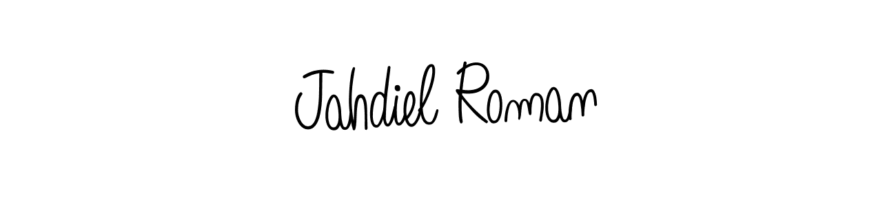 How to make Jahdiel Roman signature? Angelique-Rose-font-FFP is a professional autograph style. Create handwritten signature for Jahdiel Roman name. Jahdiel Roman signature style 5 images and pictures png