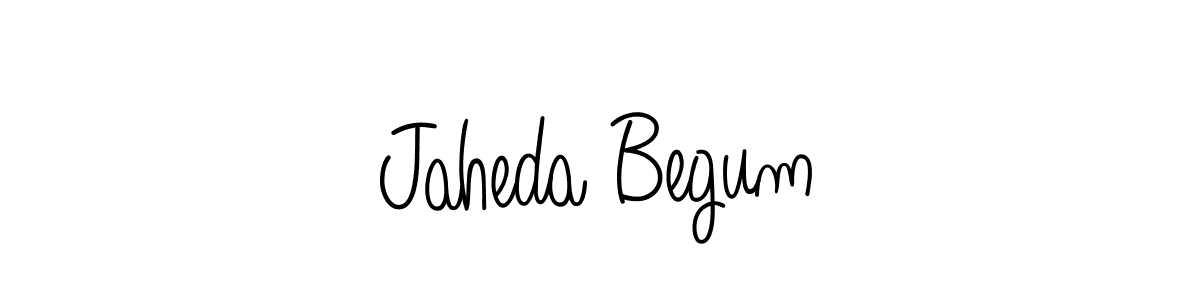 Jaheda Begum stylish signature style. Best Handwritten Sign (Angelique-Rose-font-FFP) for my name. Handwritten Signature Collection Ideas for my name Jaheda Begum. Jaheda Begum signature style 5 images and pictures png