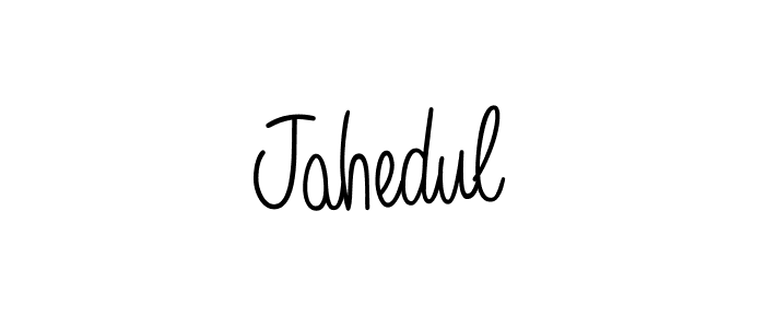 How to make Jahedul name signature. Use Angelique-Rose-font-FFP style for creating short signs online. This is the latest handwritten sign. Jahedul signature style 5 images and pictures png