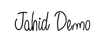 The best way (Angelique-Rose-font-FFP) to make a short signature is to pick only two or three words in your name. For converting this name Jahid Demo. Jahid Demo signature style 5 images and pictures png