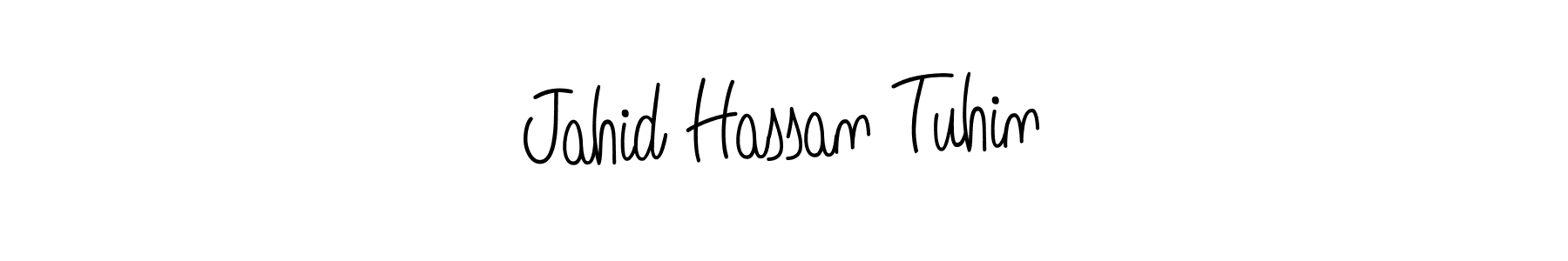 Jahid Hassan Tuhin stylish signature style. Best Handwritten Sign (Angelique-Rose-font-FFP) for my name. Handwritten Signature Collection Ideas for my name Jahid Hassan Tuhin. Jahid Hassan Tuhin signature style 5 images and pictures png