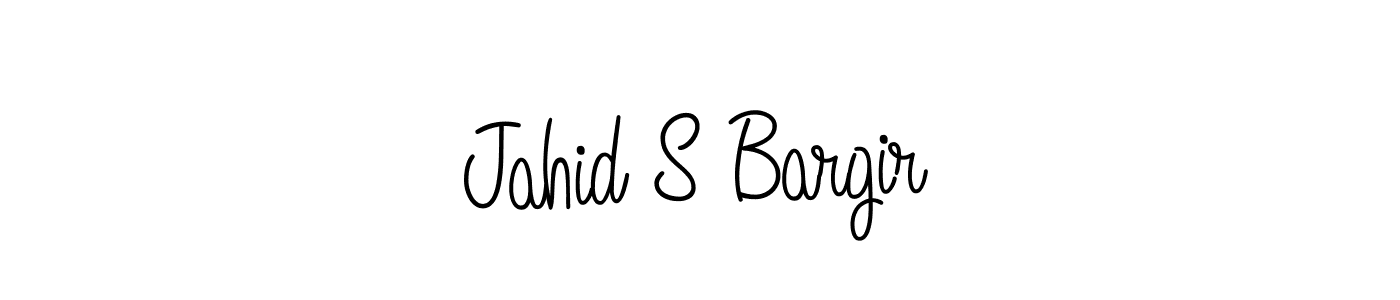 Create a beautiful signature design for name Jahid S Bargir. With this signature (Angelique-Rose-font-FFP) fonts, you can make a handwritten signature for free. Jahid S Bargir signature style 5 images and pictures png
