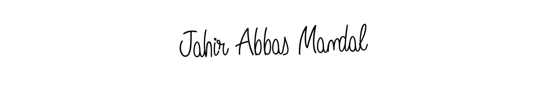 Design your own signature with our free online signature maker. With this signature software, you can create a handwritten (Angelique-Rose-font-FFP) signature for name Jahir Abbas Mandal. Jahir Abbas Mandal signature style 5 images and pictures png