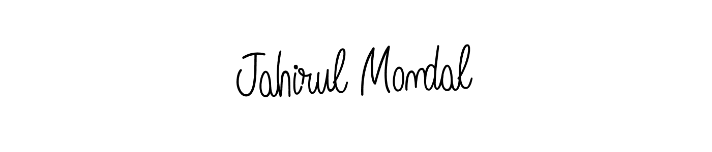 The best way (Angelique-Rose-font-FFP) to make a short signature is to pick only two or three words in your name. The name Jahirul Mondal include a total of six letters. For converting this name. Jahirul Mondal signature style 5 images and pictures png