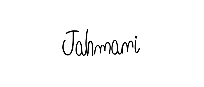 Use a signature maker to create a handwritten signature online. With this signature software, you can design (Angelique-Rose-font-FFP) your own signature for name Jahmani. Jahmani signature style 5 images and pictures png