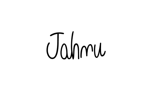 How to make Jahnu name signature. Use Angelique-Rose-font-FFP style for creating short signs online. This is the latest handwritten sign. Jahnu signature style 5 images and pictures png