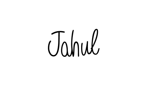 Design your own signature with our free online signature maker. With this signature software, you can create a handwritten (Angelique-Rose-font-FFP) signature for name Jahul. Jahul signature style 5 images and pictures png