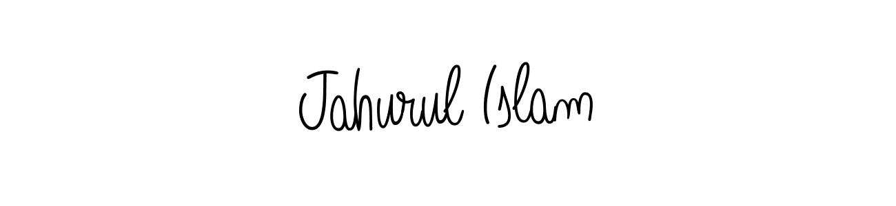 You should practise on your own different ways (Angelique-Rose-font-FFP) to write your name (Jahurul Islam) in signature. don't let someone else do it for you. Jahurul Islam signature style 5 images and pictures png